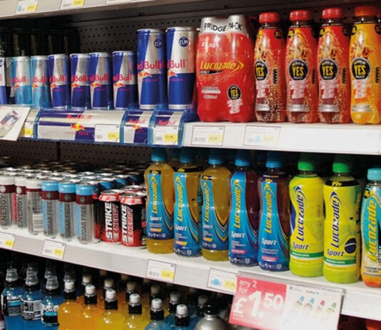 A category adapting to coronavirus A display of soft drinks in a supermarket