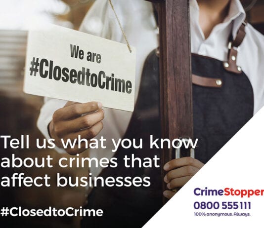 Public urged to mind shops crimestoppers-ClosedtoCrime-advert