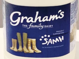 Milk brand lends a hand Grahams-SAMH-milk-label