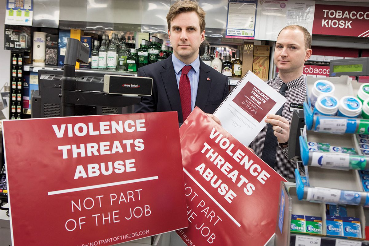 Daniel Johnson MSP promoting retail crime bill