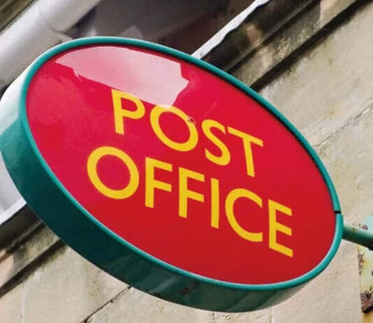 Simpler pick ups image shows a red post office sign