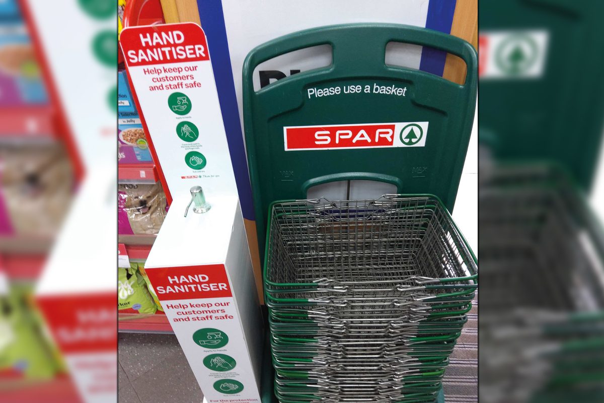 Spar hand sanitiser