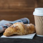 Opportunities still there for on the go Croissant with coffee