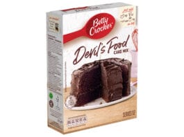 Halloween cake push Betty Crocker Devils food cake