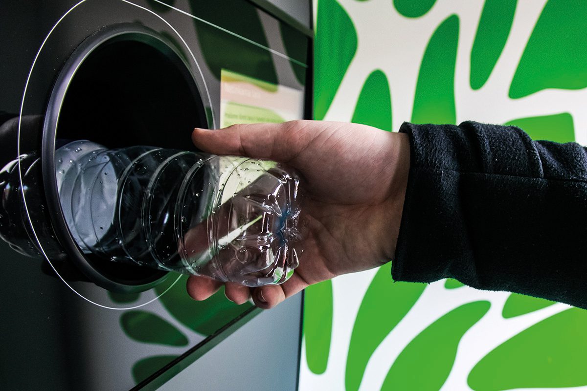 A DRS reverse vending machine