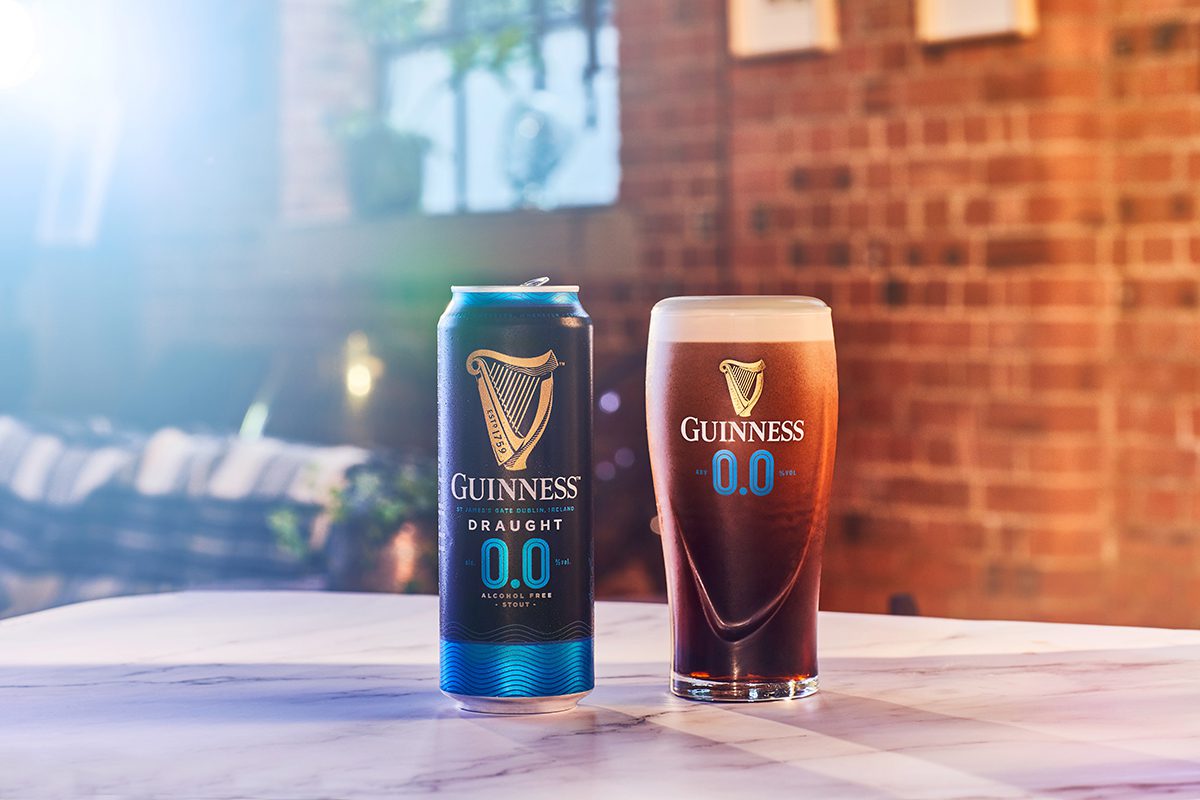 Alcohol free Guinness cans