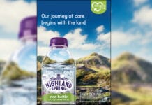 Highland Spring eco bottle