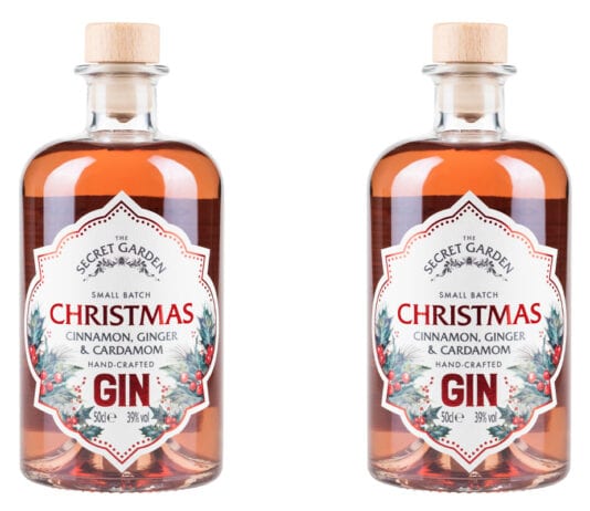 Gin with a curious trick Secret Garden gin bottles