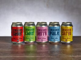 Alcohol free craft Smashed beer cans