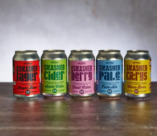 Alcohol free craft Smashed beer cans