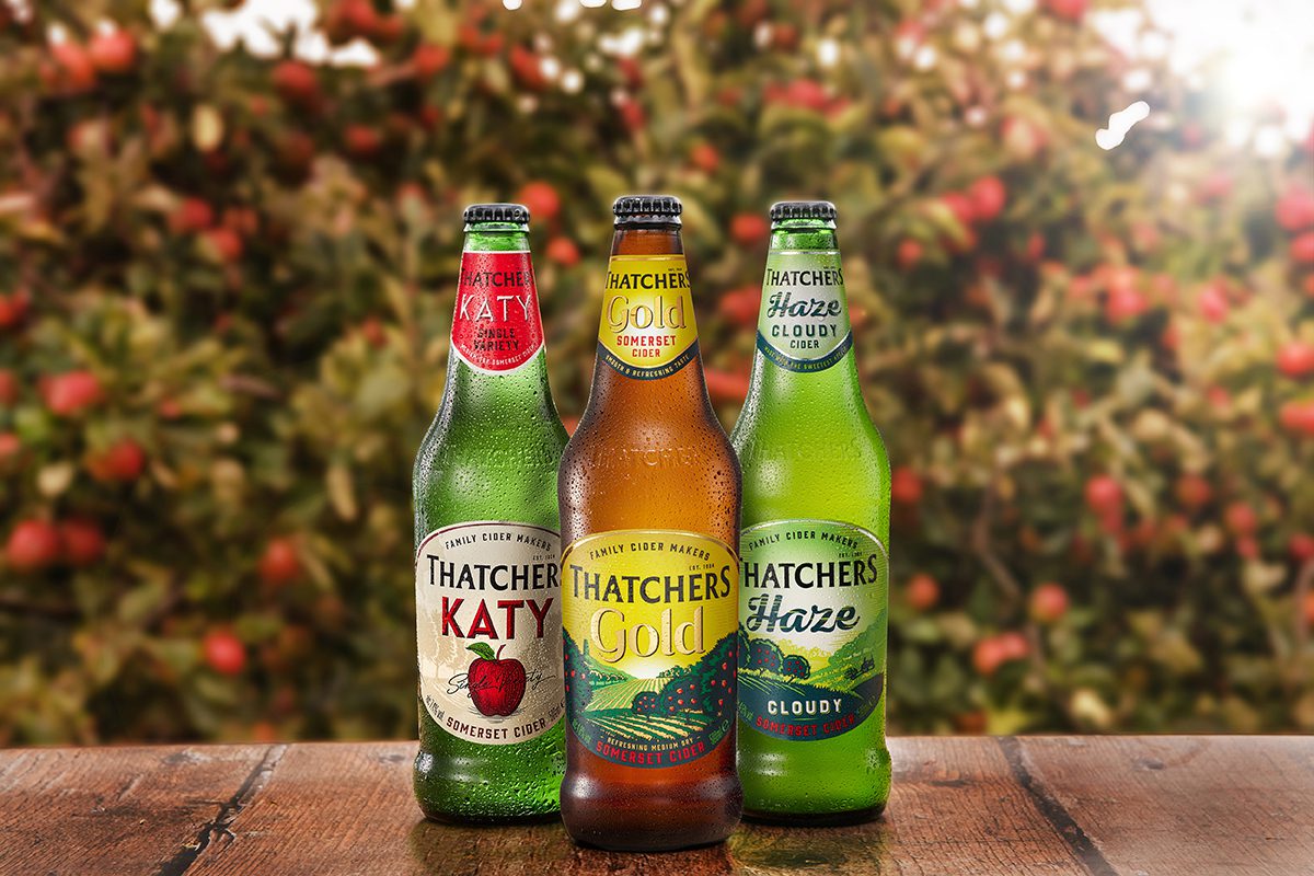 Thatchers cider bottles