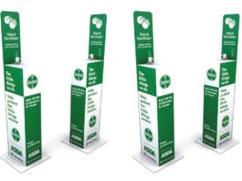 Clean for a year Dettol hand sanitiser stations
