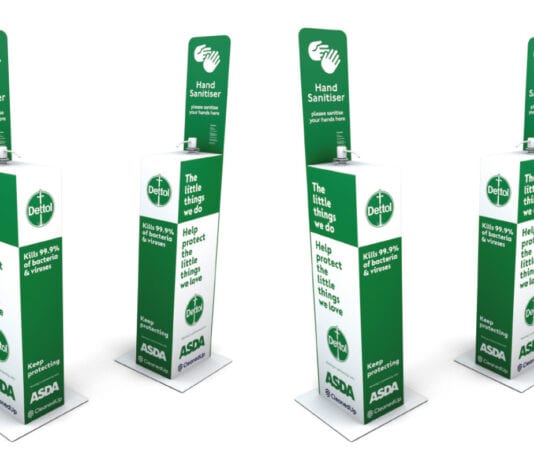 Clean for a year Dettol hand sanitiser stations