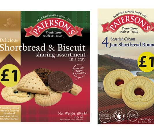 Paterson’s bullish about prospects Paterson's shortbread packages
