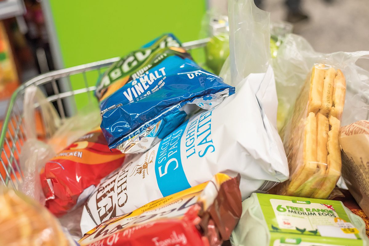 snacks in trolley