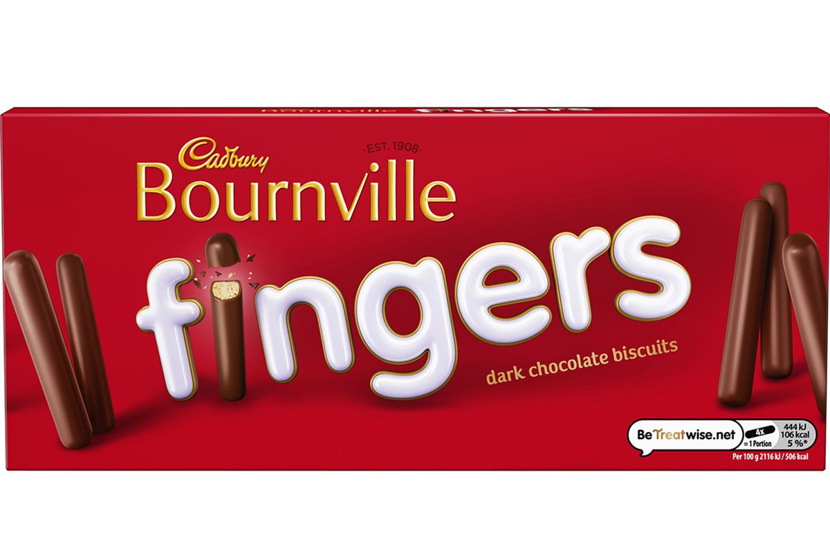 Dark chocolate brand Cadbury Bournville has joined the Cadbury Fingers range.