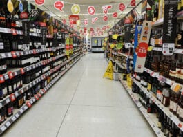 Sales up despite fewer supermarket trips Supermarket wine isle