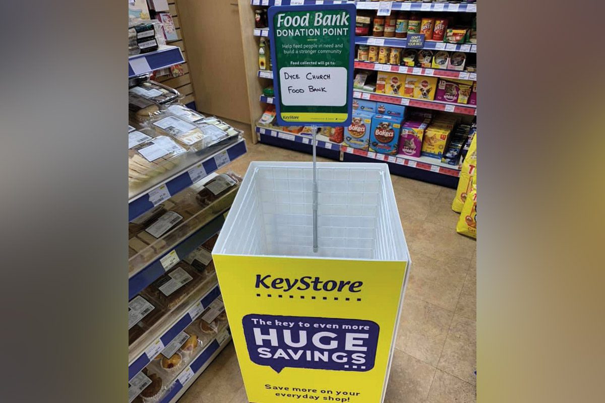 keystore food bank donation bin