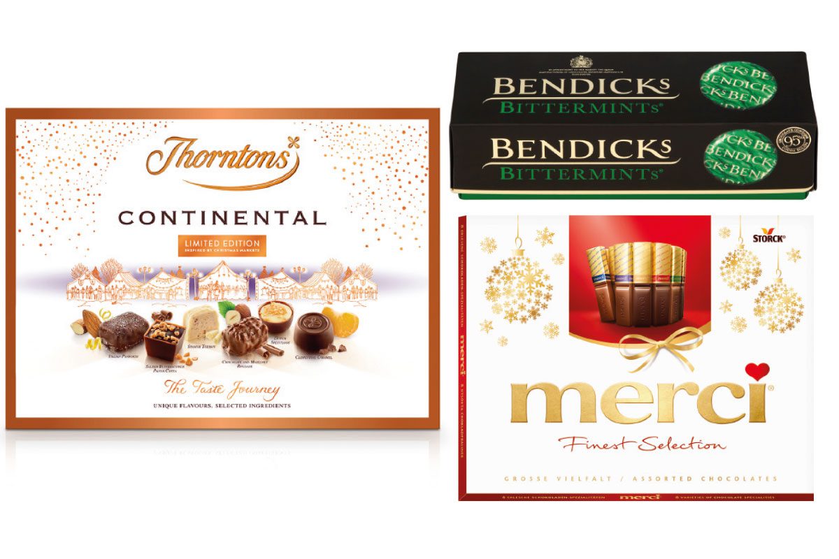 Large format Christmas confectionery packs