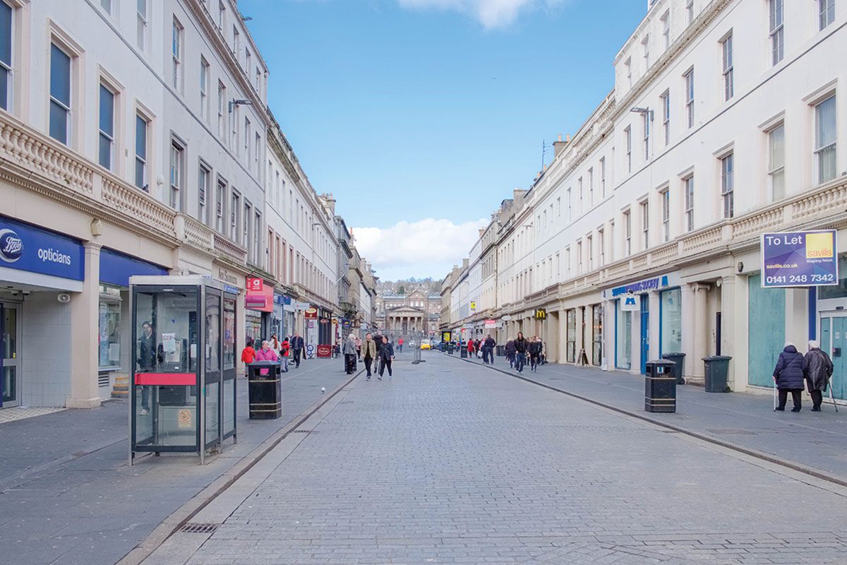 Empty high street