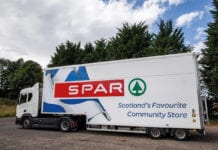 SPAR lorry