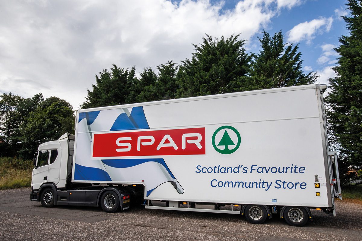 SPAR lorry