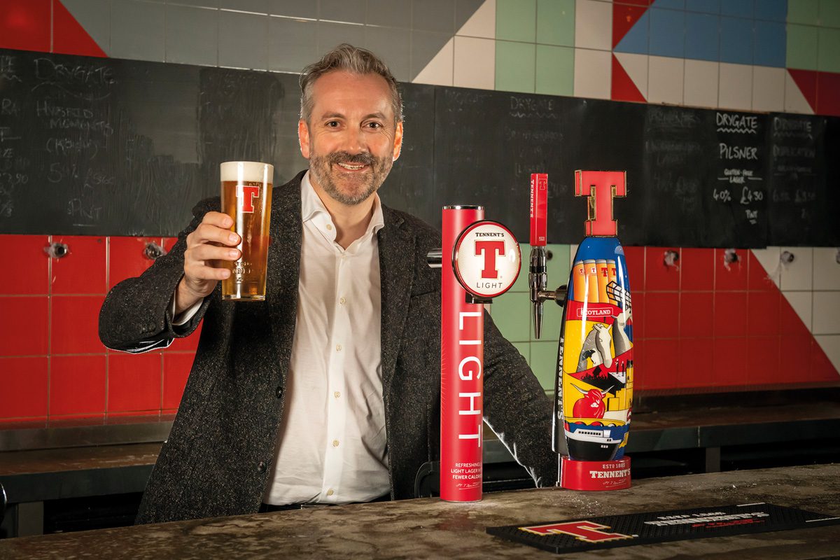 Tennent’s MD Kenny Gray raised a glass to the Innis & Gunn partnership.