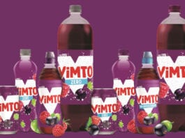 Pack overhaul for Vimto range
