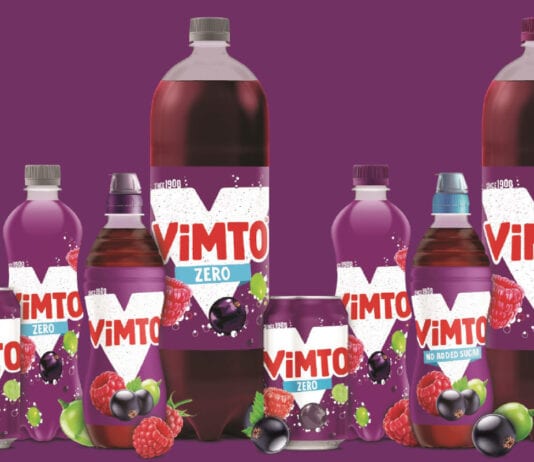 Pack overhaul for Vimto range