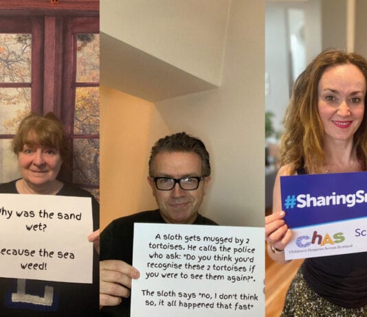 Cheering up communities Janey Godley, Mark Cox and Martel Maxwell