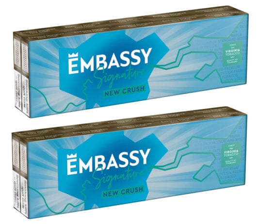 Embassay adds new crush variant Embassy Signature new crush packs