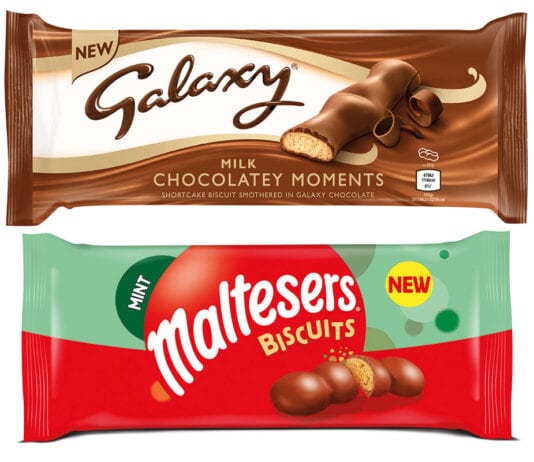Two new Mars SKUs New Galaxy and Maltesers snacks