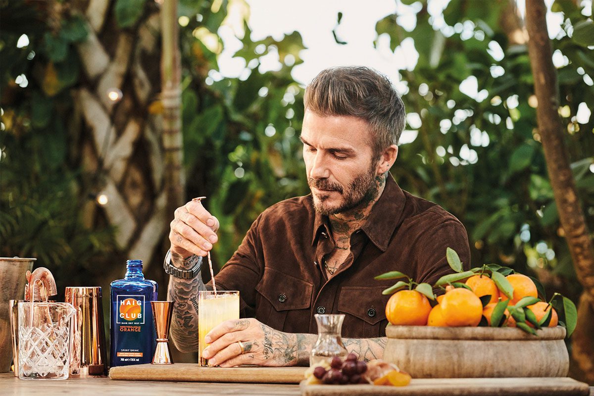 David Beckham & Haig Club Orange