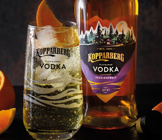 Bold fruity vodka line