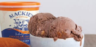Mackie's chocolate orange ice cream