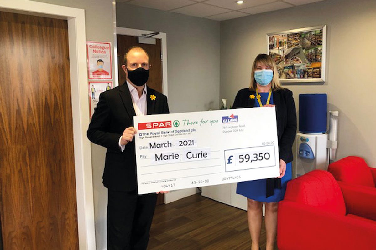 Spar donation to Marie Curie