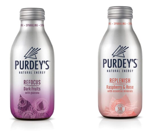 Liquid fuel for minds and bodies Purdey's Energy drinks