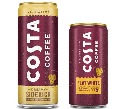 Double shot from Costa Costa Coffee cans