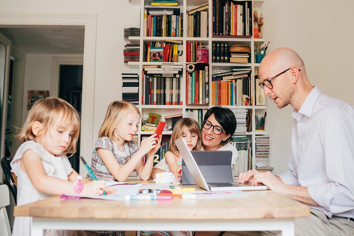 Family at table