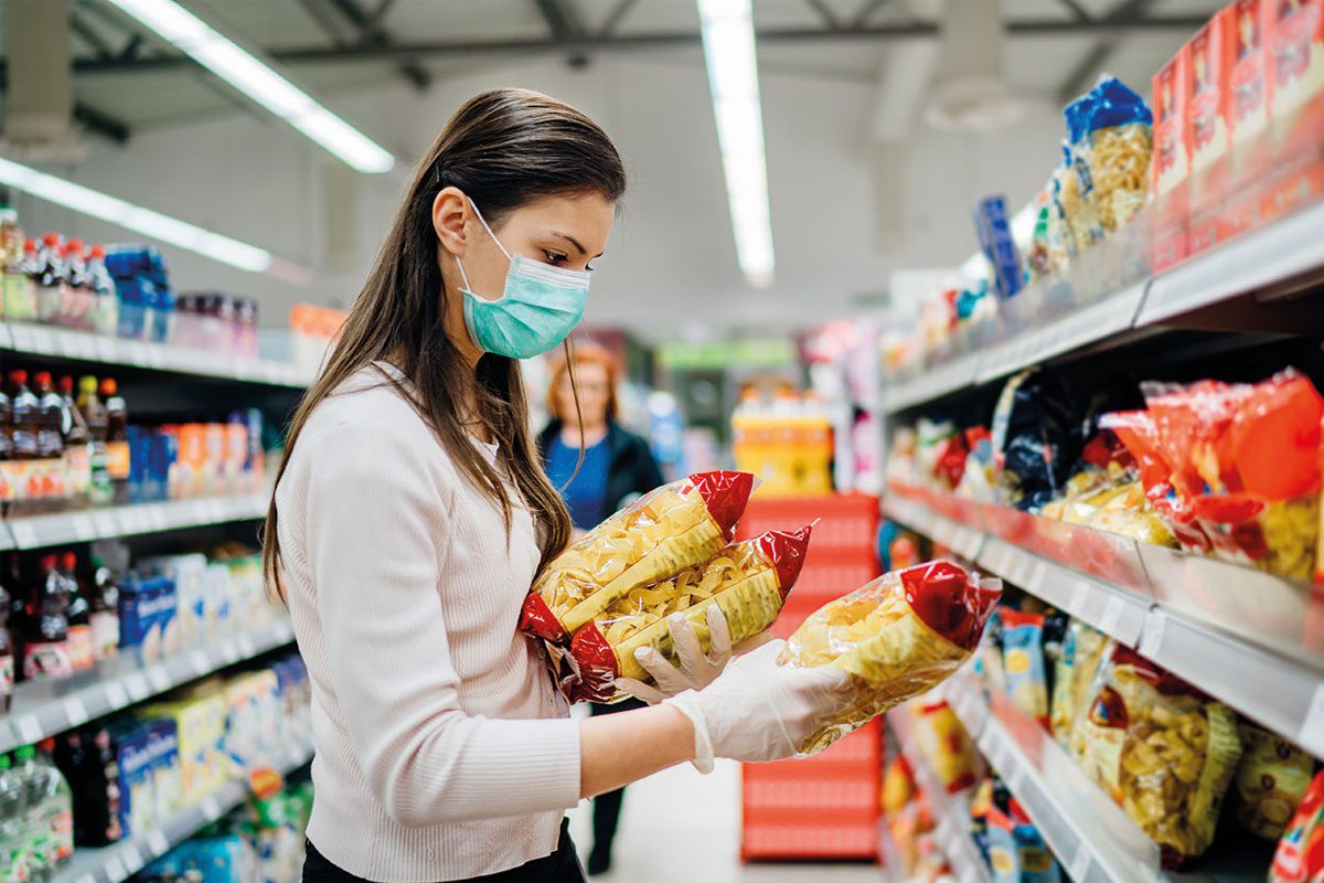 Shopper in store