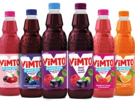 Sunshine range Vimto squash range