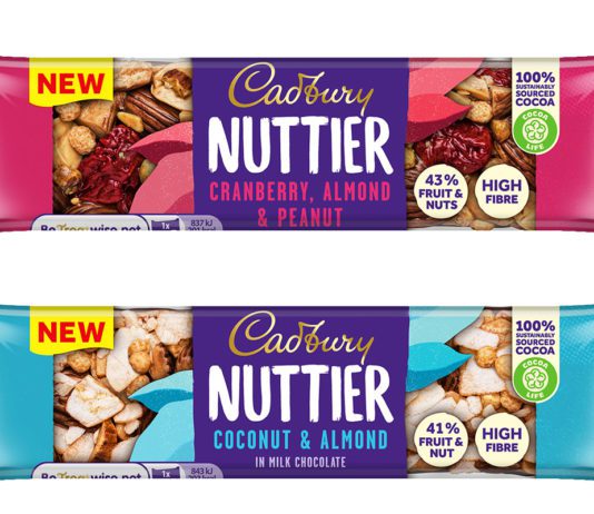 Cadbury nuts about chocolate Cadbury Nuttier bars