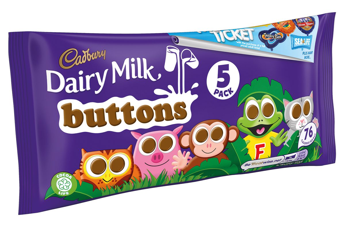 Cadbury buttons Merlin promotion