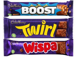 New look for singles Cadbury single bars