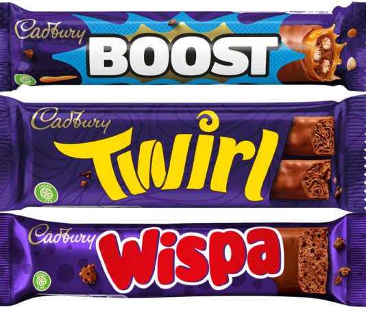 New look for singles Cadbury single bars