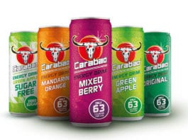 The trends to unlock sales Carabao drinks range in different coloured cans