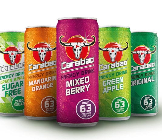 The trends to unlock sales Carabao drinks range in different coloured cans