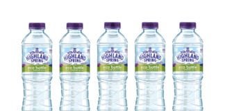 Highland Spring bottles