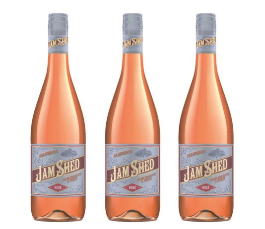 Clink with pink wine Jam Shed Rose