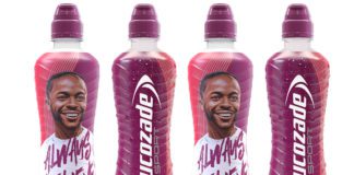 Lucozade promotional bottles